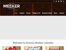 Tablet Screenshot of meekerchamber.com